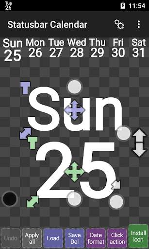 Status bar Calendar screenshot 1