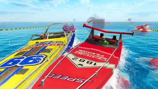 Boat Stunts Racing-Water Games screenshot 3