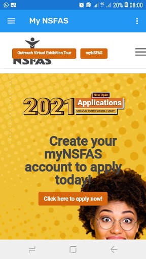 My NSFAS screenshot 2