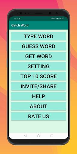 Catch Word - Typing Game screenshot 1