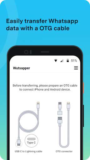 Wutsapper - WhatsApp from iPhone to Android screenshot 3