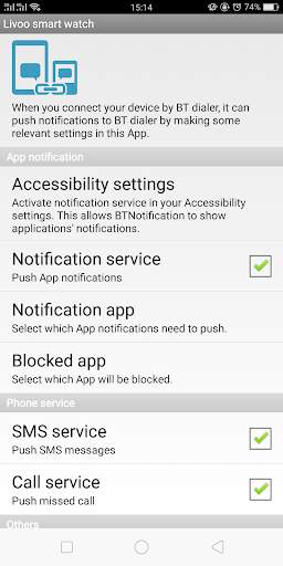 Livoo smart watch screenshot 1