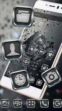 Black Tech Cube Launcher Theme screenshot 1