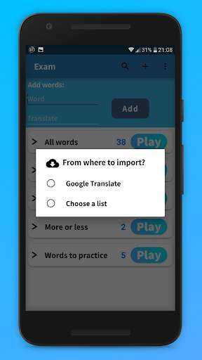 Exam - Practice Words screenshot 3