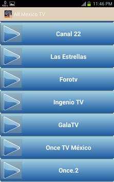 All Mexico TV Channel स्क्रीनशॉट 3
