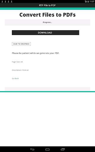 RTF File to PDF 19 تصوير الشاشة