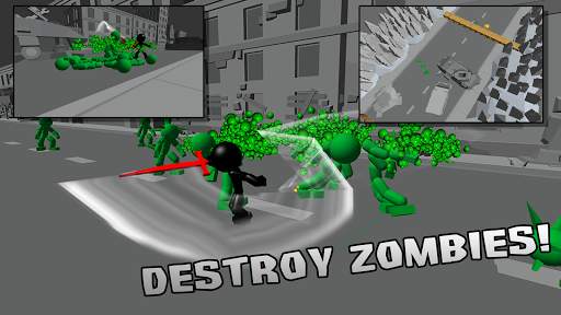 Stickman Killing Zombie 3D screenshot 4