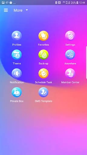 Next SMS Colorful world Skin screenshot 3