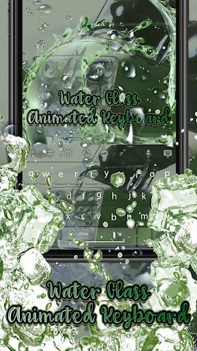 Water Glass Animated Keyboard Theme screenshot 3