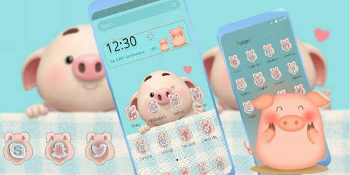 Cartoon Lovely Piggy Theme🐷 screenshot 4