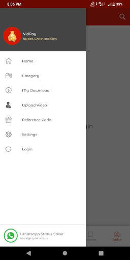 VidPay - Watch/Upload/Like and Earn स्क्रीनशॉट 6