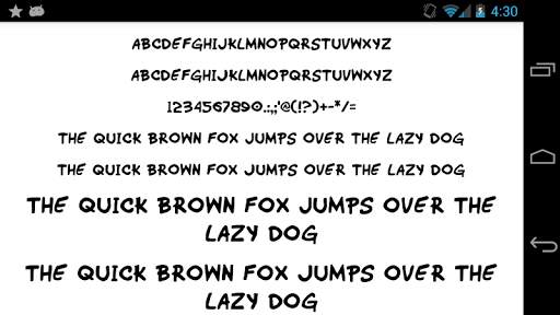 Fonts for FlipFont 50 Hand screenshot 4