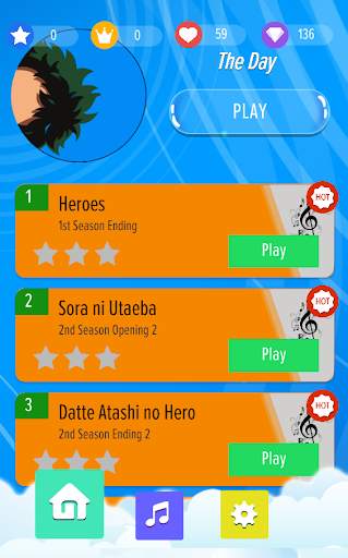 Boku no Hero Academia Piano Tiles screenshot 1