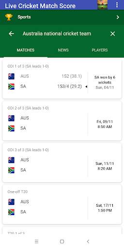 Live Cricket Match Scores screenshot 6