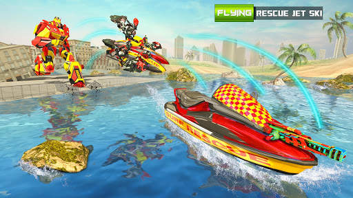 JetSki Robot Car Game - Robot Transforming Games screenshot 4
