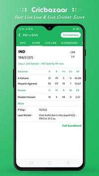 Cricbazaar - Fast Live Line & Live Cricket Score screenshot 8