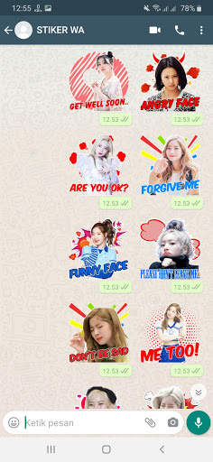 Sticker WA Twice Korean Girl Group WAStickerApps screenshot 2