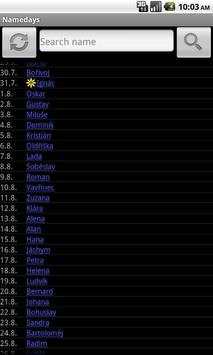 Namedays screenshot 4