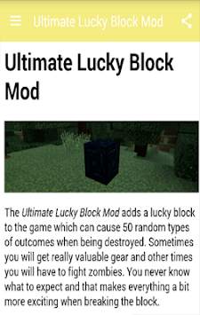 Lucky Mod for mcpe  screenshot 3