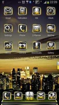 GoldAge Next Launcher 3D Theme screenshot 1