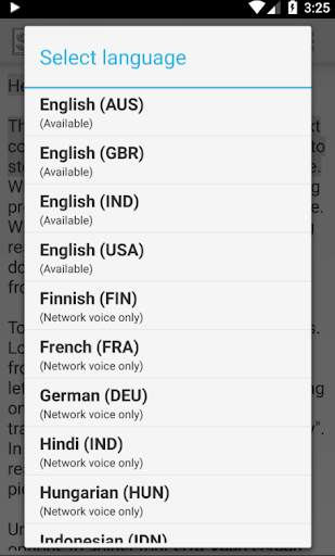 Speech TTS Voice Reader Speak Aloud скриншот 3