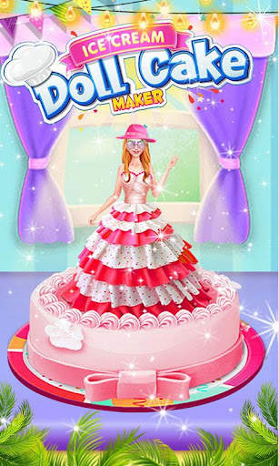 Chocolate Ice Cream Doll Cake screenshot 1