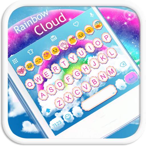 Rainbow Cloud Emoji Keyboard 1.0.7