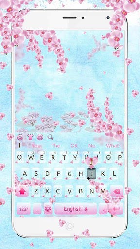 Spring Orchid Flower Keyboard screenshot 1