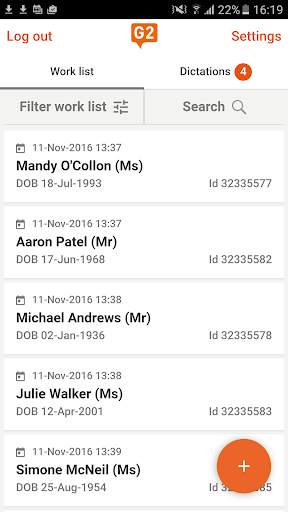 G2 Mobile – Digital Dictation screenshot 1