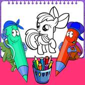 Coloring Unicorn Sandbox Color by Page Book 1.0