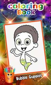 Bubble Guppies Coloring book Drawing Game screenshot 3