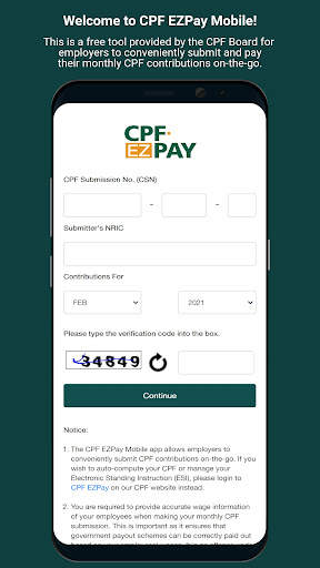 CPF EZPay Mobile screenshot 1