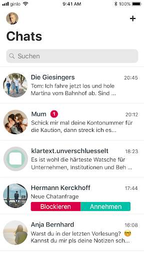 ginlo Privat Messenger screenshot 2