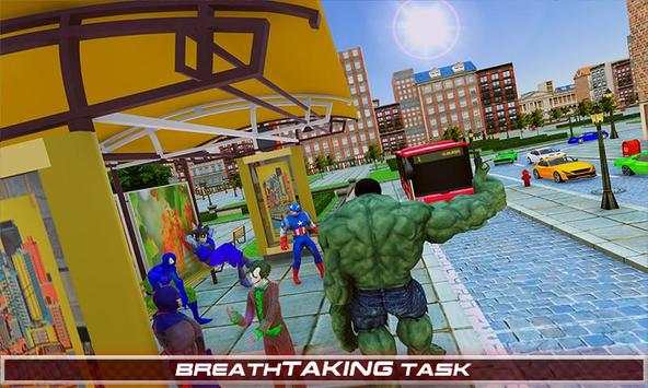 Superhero Passenger Bus Driving Simulation Game screenshot 1