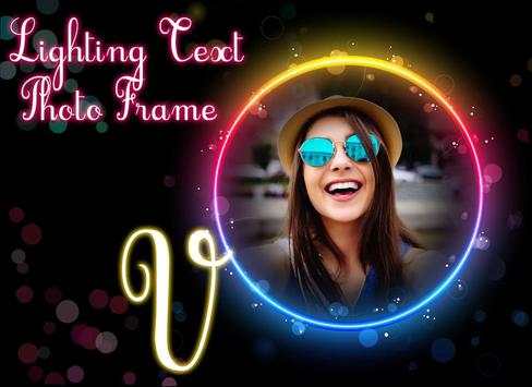 Lighting Text Photo Frame : Light Text Photo Frame screenshot 4