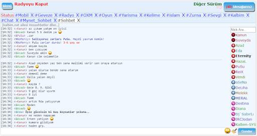 Mirc Sohbet Mobil Sohbet screenshot 5