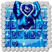 Blue Glitter Bow Keyboard Theme 6.3.23.2019