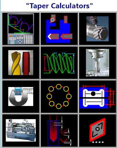 Taper Measuring Calculators QC Inspection CNC Shop screenshot 1