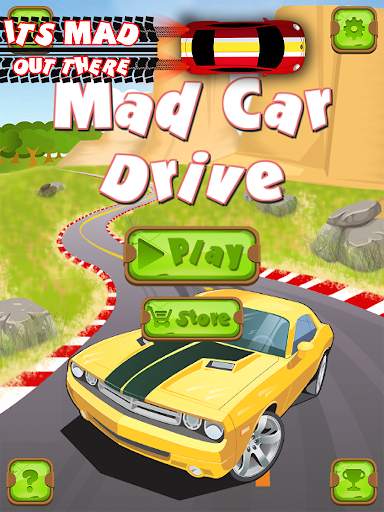 Mad Car Drive 2D: Crazy Driver screenshot 8