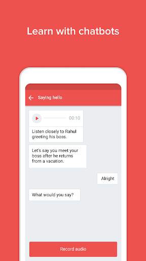 Utter - Learn English on Chat screenshot 1