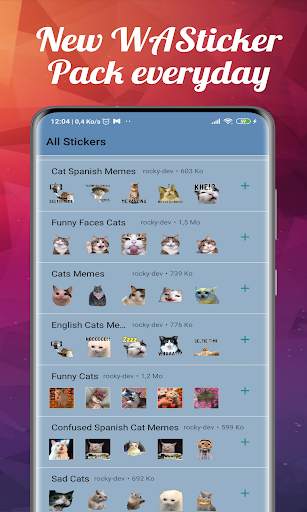 WAStickerApps Cat & Funny Cat stickers screenshot 4