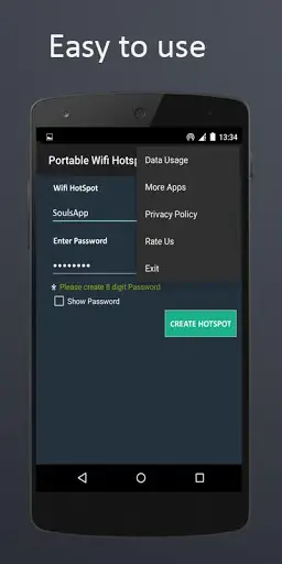 Portable WiFi Hotspot : WiFi Tether screenshot 2