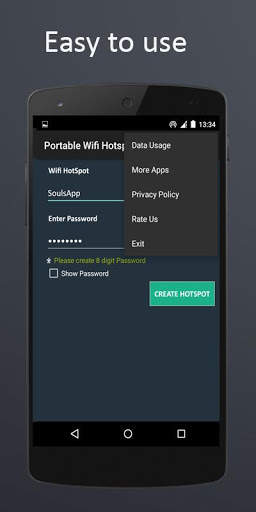 Portable WiFi Hotspot : WiFi Tether screenshot 2