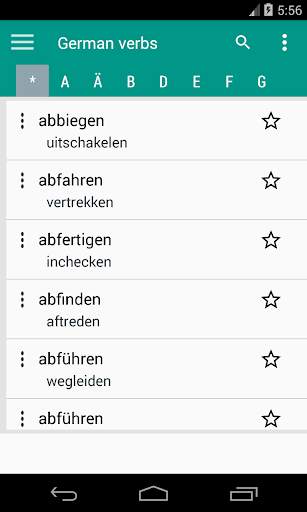Gemeenschappelijke Duitse werkwoorden: Duits leren screenshot 1