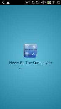 Never Be The Same Lyric screenshot 1
