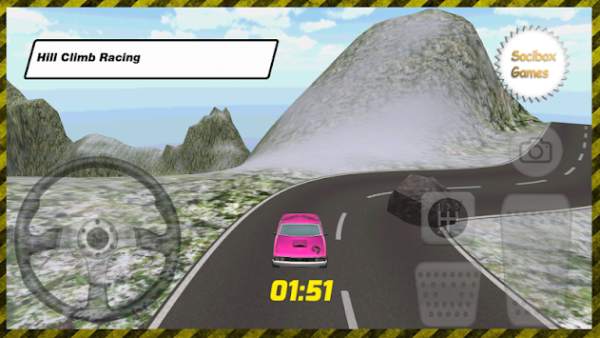 pink car drift game screenshot 2