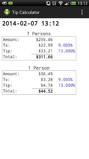 Tip Calculator Lite screenshot 4