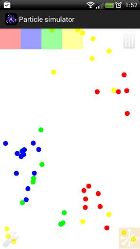 Particle simulator screenshot 1