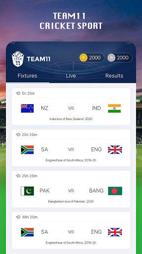 Team11 Cricket Sport screenshot 1