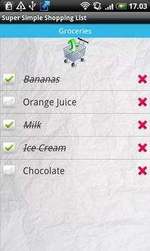 Super Simple Shopping List screenshot 3